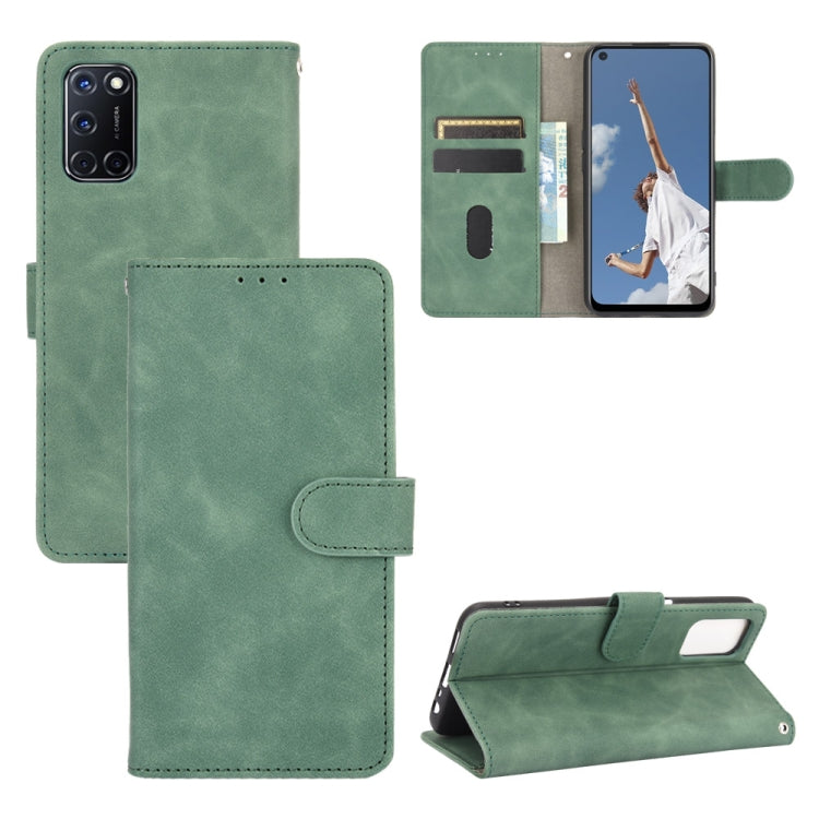 Tinta unita Skin Feel Fibbia magnetica Flip orizzontale Custodia in pelle PU con struttura in vitello con supporto e slot per schede e portafoglio, For OPPO A52 / A72 / A92, For OPPO A91 / F15 / Reno3(Southeast Asia Version), For OPPO A92s, For OPPO Ace2