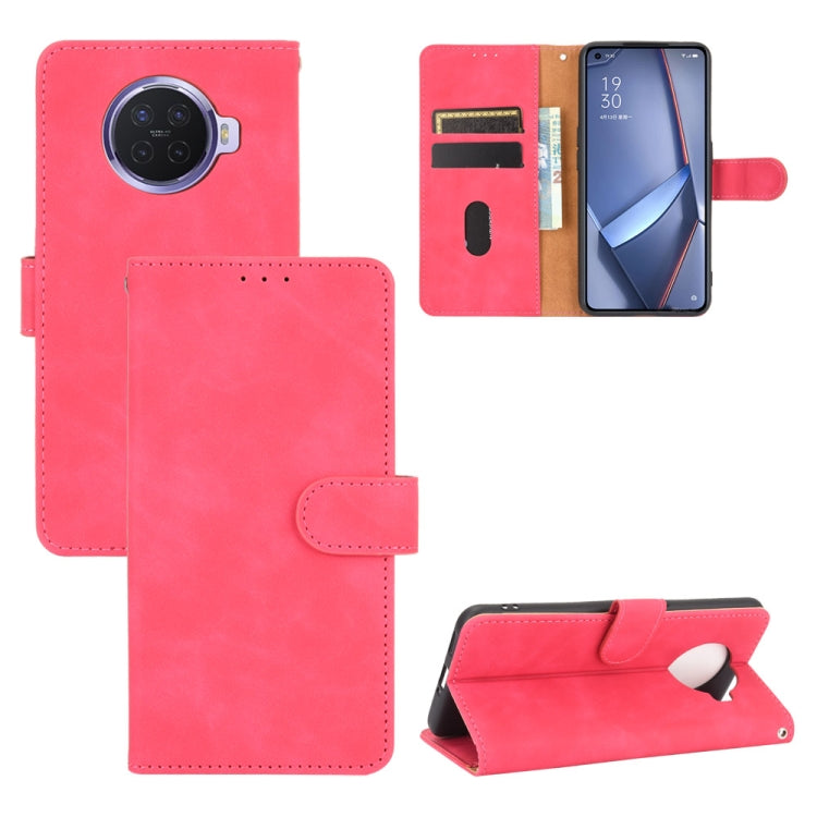 Tinta unita Skin Feel Fibbia magnetica Flip orizzontale Custodia in pelle PU con struttura in vitello con supporto e slot per schede e portafoglio, For OPPO A52 / A72 / A92, For OPPO A91 / F15 / Reno3(Southeast Asia Version), For OPPO A92s, For OPPO Ace2