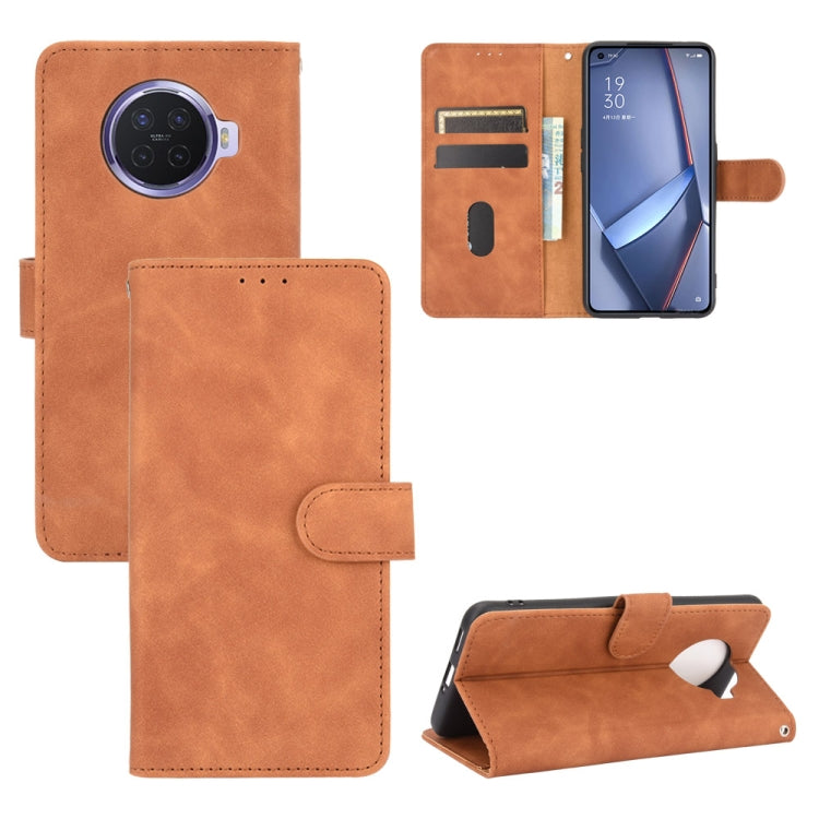 Tinta unita Skin Feel Fibbia magnetica Flip orizzontale Custodia in pelle PU con struttura in vitello con supporto e slot per schede e portafoglio, For OPPO A52 / A72 / A92, For OPPO A91 / F15 / Reno3(Southeast Asia Version), For OPPO A92s, For OPPO Ace2