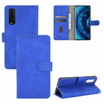 Tinta unita Skin Feel Fibbia magnetica Flip orizzontale Custodia in pelle PU con struttura in vitello con supporto e slot per schede e portafoglio, For OPPO Find X2 Pro, For OPPO Find X2, For OPPO Realme 5 Pro / Realme Q, For OPPO Realme 5 / Realme 5s