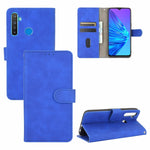 Tinta unita Skin Feel Fibbia magnetica Flip orizzontale Custodia in pelle PU con struttura in vitello con supporto e slot per schede e portafoglio, For OPPO Find X2 Pro, For OPPO Find X2, For OPPO Realme 5 Pro / Realme Q, For OPPO Realme 5 / Realme 5s