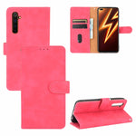 Tinta unita Skin Feel Fibbia magnetica Flip orizzontale Custodia in pelle PU con struttura in vitello con supporto e slot per schede e portafoglio, For OPPO Realme 6 Pro, For OPPO Realme 6, For OPPO Realme C11, For OPPO Realme C15