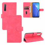 Tinta unita Skin Feel Fibbia magnetica Flip orizzontale Custodia in pelle PU con struttura in vitello con supporto e slot per schede e portafoglio, For OPPO Realme 6 Pro, For OPPO Realme 6, For OPPO Realme C11, For OPPO Realme C15