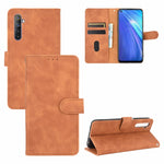 Tinta unita Skin Feel Fibbia magnetica Flip orizzontale Custodia in pelle PU con struttura in vitello con supporto e slot per schede e portafoglio, For OPPO Realme 6 Pro, For OPPO Realme 6, For OPPO Realme C11, For OPPO Realme C15