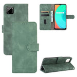 Tinta unita Skin Feel Fibbia magnetica Flip orizzontale Custodia in pelle PU con struttura in vitello con supporto e slot per schede e portafoglio, For OPPO Realme 6 Pro, For OPPO Realme 6, For OPPO Realme C11, For OPPO Realme C15