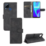 Tinta unita Skin Feel Fibbia magnetica Flip orizzontale Custodia in pelle PU con struttura in vitello con supporto e slot per schede e portafoglio, For OPPO Realme 6 Pro, For OPPO Realme 6, For OPPO Realme C11, For OPPO Realme C15