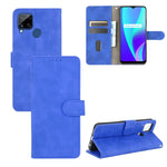 Tinta unita Skin Feel Fibbia magnetica Flip orizzontale Custodia in pelle PU con struttura in vitello con supporto e slot per schede e portafoglio, For OPPO Realme 6 Pro, For OPPO Realme 6, For OPPO Realme C11, For OPPO Realme C15