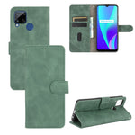 Tinta unita Skin Feel Fibbia magnetica Flip orizzontale Custodia in pelle PU con struttura in vitello con supporto e slot per schede e portafoglio, For OPPO Realme 6 Pro, For OPPO Realme 6, For OPPO Realme C11, For OPPO Realme C15
