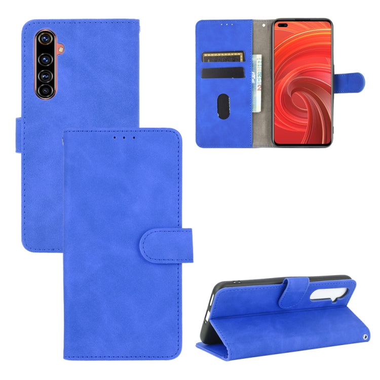 Tinta unita Skin Feel Fibbia magnetica Flip orizzontale Custodia in pelle PU con struttura in vitello con supporto e slot per schede e portafoglio, For OPPO Realme X50 Pro / X50 Pro 5G, For OPPO Realme X50 / X50 5G, For OPPO Realme XT / X2 / K5        ...
