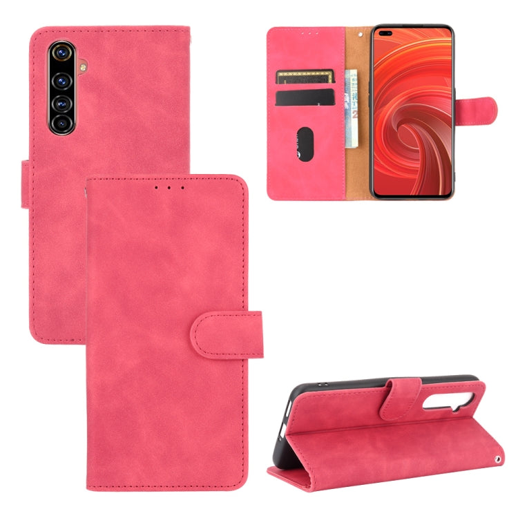 Tinta unita Skin Feel Fibbia magnetica Flip orizzontale Custodia in pelle PU con struttura in vitello con supporto e slot per schede e portafoglio, For OPPO Realme X50 Pro / X50 Pro 5G, For OPPO Realme X50 / X50 5G, For OPPO Realme XT / X2 / K5        ...