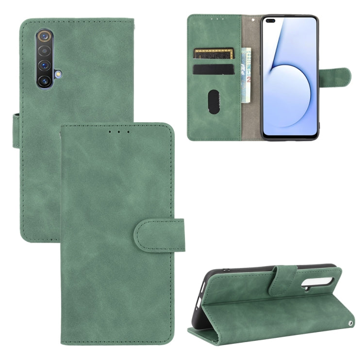 Tinta unita Skin Feel Fibbia magnetica Flip orizzontale Custodia in pelle PU con struttura in vitello con supporto e slot per schede e portafoglio, For OPPO Realme X50 Pro / X50 Pro 5G, For OPPO Realme X50 / X50 5G, For OPPO Realme XT / X2 / K5        ...