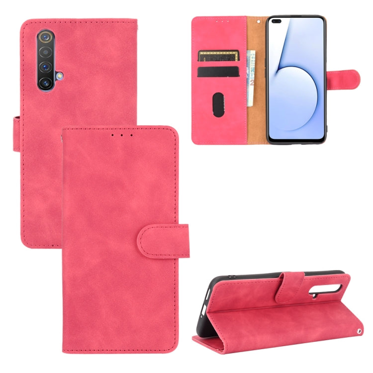 Tinta unita Skin Feel Fibbia magnetica Flip orizzontale Custodia in pelle PU con struttura in vitello con supporto e slot per schede e portafoglio, For OPPO Realme X50 Pro / X50 Pro 5G, For OPPO Realme X50 / X50 5G, For OPPO Realme XT / X2 / K5        ...
