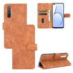 Tinta unita Skin Feel Fibbia magnetica Flip orizzontale Custodia in pelle PU con struttura in vitello con supporto e slot per schede e portafoglio, For OPPO Realme X50 Pro / X50 Pro 5G, For OPPO Realme X50 / X50 5G, For OPPO Realme XT / X2 / K5        ...
