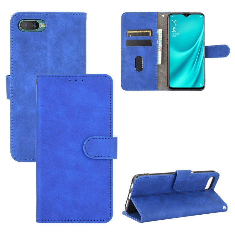 Tinta unita Skin Feel Fibbia magnetica Flip orizzontale Custodia in pelle PU con struttura in vitello con supporto e slot per schede e portafoglio, For OPPO Reno4 Pro 5G, For OPPO Reno A, For OPPO Reno Ace / Realme X2 Pro, For OPPO Reno3 5G / Find X2 Lite