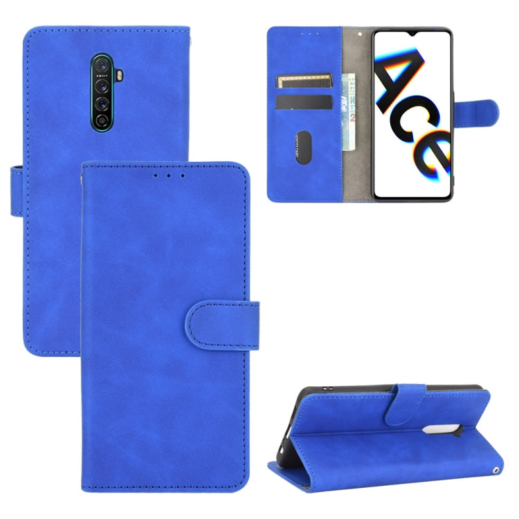 Tinta unita Skin Feel Fibbia magnetica Flip orizzontale Custodia in pelle PU con struttura in vitello con supporto e slot per schede e portafoglio, For OPPO Reno4 Pro 5G, For OPPO Reno A, For OPPO Reno Ace / Realme X2 Pro, For OPPO Reno3 5G / Find X2 Lite