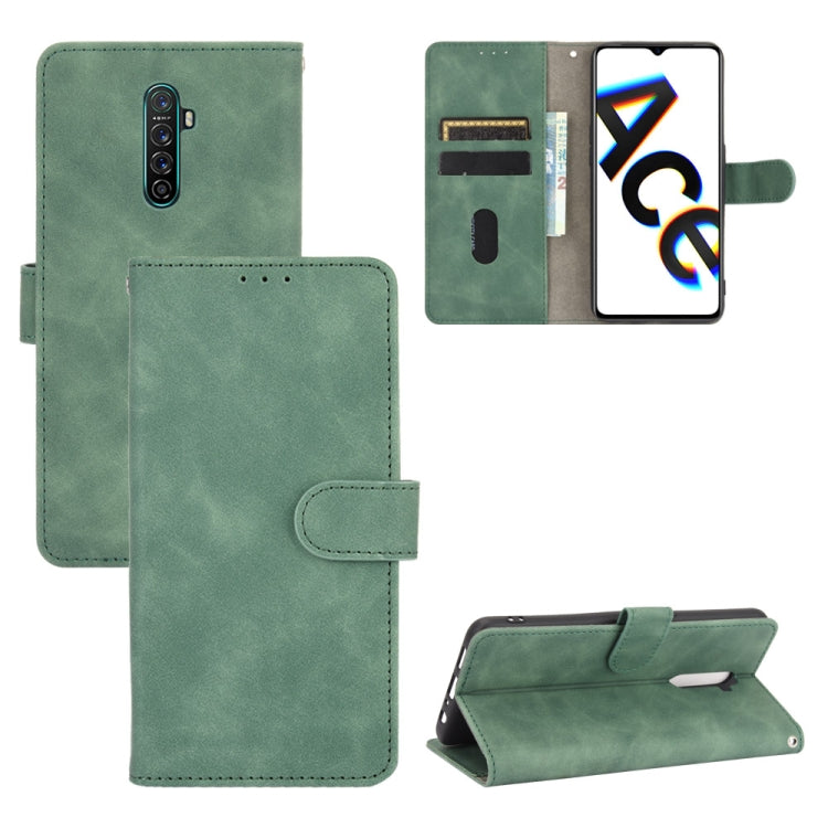 Tinta unita Skin Feel Fibbia magnetica Flip orizzontale Custodia in pelle PU con struttura in vitello con supporto e slot per schede e portafoglio, For OPPO Reno4 Pro 5G, For OPPO Reno A, For OPPO Reno Ace / Realme X2 Pro, For OPPO Reno3 5G / Find X2 Lite