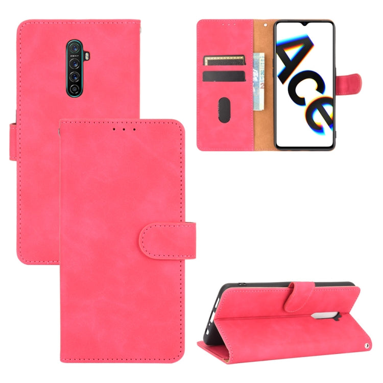 Tinta unita Skin Feel Fibbia magnetica Flip orizzontale Custodia in pelle PU con struttura in vitello con supporto e slot per schede e portafoglio, For OPPO Reno4 Pro 5G, For OPPO Reno A, For OPPO Reno Ace / Realme X2 Pro, For OPPO Reno3 5G / Find X2 Lite