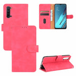 Tinta unita Skin Feel Fibbia magnetica Flip orizzontale Custodia in pelle PU con struttura in vitello con supporto e slot per schede e portafoglio, For OPPO Reno4 Pro 5G, For OPPO Reno A, For OPPO Reno Ace / Realme X2 Pro, For OPPO Reno3 5G / Find X2 Lite