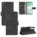 Tinta unita Skin Feel Fibbia magnetica Flip orizzontale Custodia in pelle PU con struttura in vitello con supporto e slot per schede e portafoglio, For OPPO Reno3 5G (Japanese Version), For OPPO Reno3 Pro 5G, For OPPO Reno3 A(Japanese Version)         ...