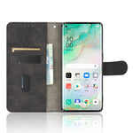 Tinta unita Skin Feel Fibbia magnetica Flip orizzontale Custodia in pelle PU con struttura in vitello con supporto e slot per schede e portafoglio, For OPPO Reno3 5G (Japanese Version), For OPPO Reno3 Pro 5G, For OPPO Reno3 A(Japanese Version)         ...