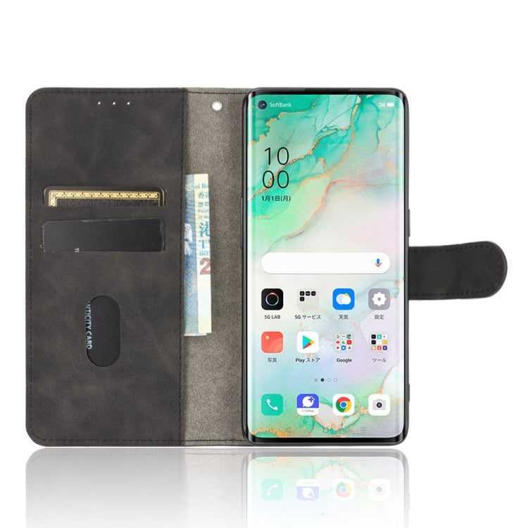 Tinta unita Skin Feel Fibbia magnetica Flip orizzontale Custodia in pelle PU con struttura in vitello con supporto e slot per schede e portafoglio, For OPPO Reno3 5G (Japanese Version), For OPPO Reno3 Pro 5G, For OPPO Reno3 A(Japanese Version)         ...