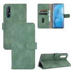Tinta unita Skin Feel Fibbia magnetica Flip orizzontale Custodia in pelle PU con struttura in vitello con supporto e slot per schede e portafoglio, For OPPO Reno3 5G (Japanese Version), For OPPO Reno3 Pro 5G, For OPPO Reno3 A(Japanese Version)         ...