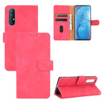Tinta unita Skin Feel Fibbia magnetica Flip orizzontale Custodia in pelle PU con struttura in vitello con supporto e slot per schede e portafoglio, For OPPO Reno3 5G (Japanese Version), For OPPO Reno3 Pro 5G, For OPPO Reno3 A(Japanese Version)         ...