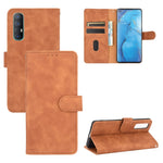 Tinta unita Skin Feel Fibbia magnetica Flip orizzontale Custodia in pelle PU con struttura in vitello con supporto e slot per schede e portafoglio, For OPPO Reno3 5G (Japanese Version), For OPPO Reno3 Pro 5G, For OPPO Reno3 A(Japanese Version)         ...