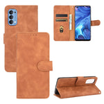 Tinta unita Skin Feel Fibbia magnetica Flip orizzontale Custodia in pelle PU con struttura in vitello con supporto e slot per schede e portafoglio, For OPPO Reno3 5G (Japanese Version), For OPPO Reno3 Pro 5G, For OPPO Reno3 A(Japanese Version)         ...