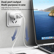 Caricabatterie rapido REMAX RP-U37 18W QC+PD con cavo da 1 m tipo C a 8 pin, US Plug, EU Plug