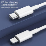 Caricabatterie rapido REMAX 18W QC+PD con cavo tipo C a 8 pin