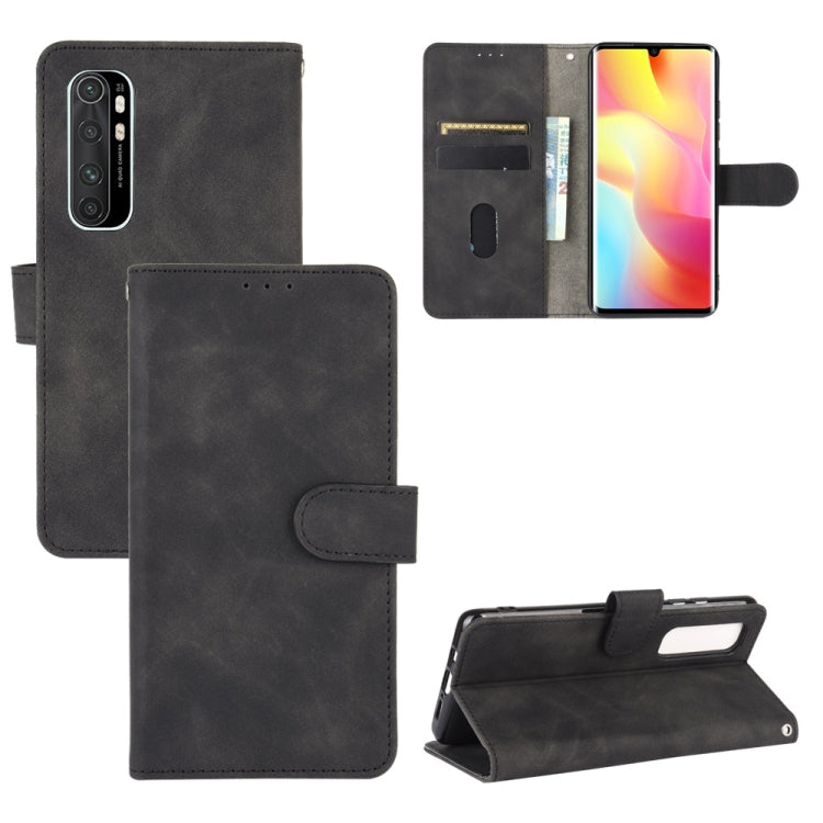 Tinta unita Skin Feel Fibbia magnetica Flip orizzontale Custodia in pelle PU con struttura in vitello con supporto e slot per schede e portafoglio, For Xiaomi Mi Note 10 Lite, For Xiaomi Redmi 9
