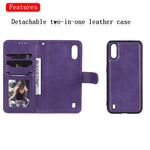 Custodia portafoglio in pelle PU per Samsung Galaxy A01