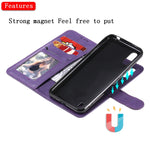 Custodia portafoglio in pelle PU per Samsung Galaxy A01