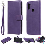 Custodia in pelle PU staccabile 2 in 1 tinta unita con slot per schede e supporto magnetico e cornice per foto, portafoglio e cinturino, For Samsung Galaxy M11 / A11, For Samsung Galaxy Note 20, For Samsung Galaxy Note 20 Ultra