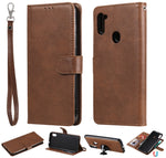 Custodia in pelle PU staccabile 2 in 1 tinta unita con slot per schede e supporto magnetico e cornice per foto, portafoglio e cinturino, For Samsung Galaxy M11 / A11, For Samsung Galaxy Note 20, For Samsung Galaxy Note 20 Ultra