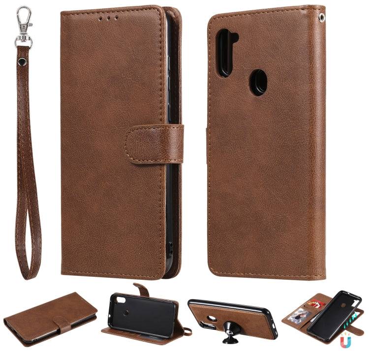 Custodia in pelle PU staccabile 2 in 1 tinta unita con slot per schede e supporto magnetico e cornice per foto, portafoglio e cinturino, For Samsung Galaxy M11 / A11, For Samsung Galaxy Note 20, For Samsung Galaxy Note 20 Ultra