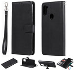 Custodia in pelle PU staccabile 2 in 1 tinta unita con slot per schede e supporto magnetico e cornice per foto, portafoglio e cinturino, For Samsung Galaxy M11 / A11, For Samsung Galaxy Note 20, For Samsung Galaxy Note 20 Ultra