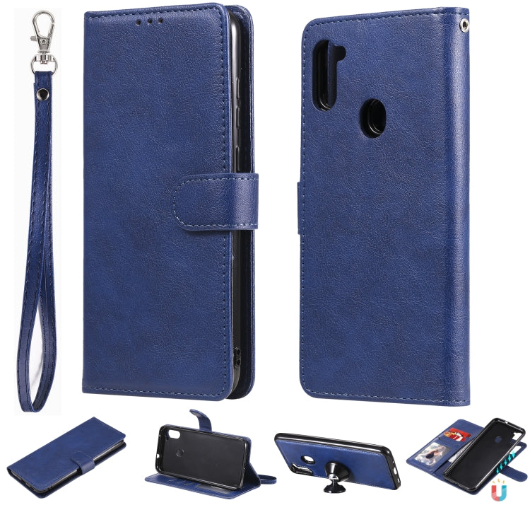 Custodia in pelle PU staccabile 2 in 1 tinta unita con slot per schede e supporto magnetico e cornice per foto, portafoglio e cinturino, For Samsung Galaxy M11 / A11, For Samsung Galaxy Note 20, For Samsung Galaxy Note 20 Ultra