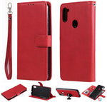 Custodia in pelle PU staccabile 2 in 1 tinta unita con slot per schede e supporto magnetico e cornice per foto, portafoglio e cinturino, For Samsung Galaxy M11 / A11, For Samsung Galaxy Note 20, For Samsung Galaxy Note 20 Ultra