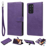 Custodia in pelle PU staccabile 2 in 1 tinta unita con slot per schede e supporto magnetico e cornice per foto, portafoglio e cinturino, For Samsung Galaxy M11 / A11, For Samsung Galaxy Note 20, For Samsung Galaxy Note 20 Ultra