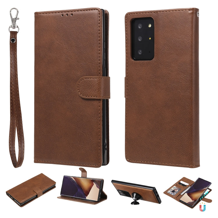 Custodia in pelle PU staccabile 2 in 1 tinta unita con slot per schede e supporto magnetico e cornice per foto, portafoglio e cinturino, For Samsung Galaxy M11 / A11, For Samsung Galaxy Note 20, For Samsung Galaxy Note 20 Ultra