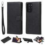 Custodia in pelle PU staccabile 2 in 1 tinta unita con slot per schede e supporto magnetico e cornice per foto, portafoglio e cinturino, For Samsung Galaxy M11 / A11, For Samsung Galaxy Note 20, For Samsung Galaxy Note 20 Ultra