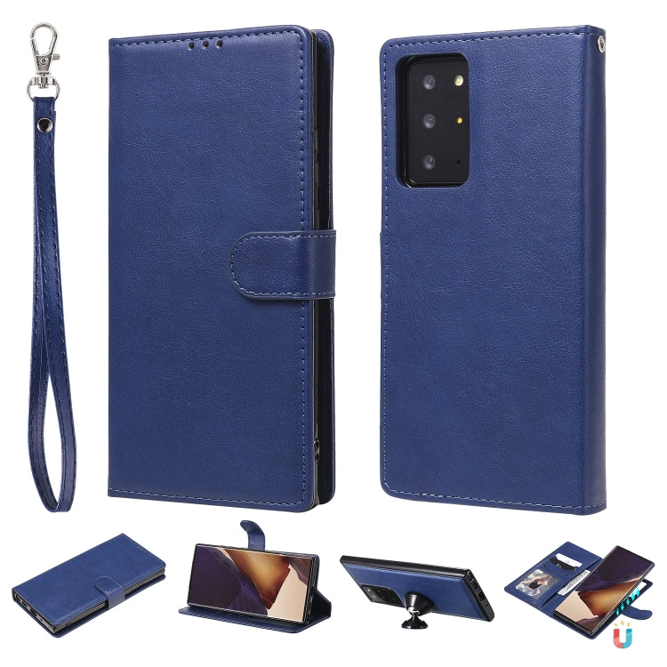 Custodia in pelle PU staccabile 2 in 1 tinta unita con slot per schede e supporto magnetico e cornice per foto, portafoglio e cinturino, For Samsung Galaxy M11 / A11, For Samsung Galaxy Note 20, For Samsung Galaxy Note 20 Ultra