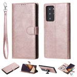 Custodia in pelle PU staccabile 2 in 1 tinta unita con slot per schede e supporto magnetico e cornice per foto, portafoglio e cinturino, For Samsung Galaxy M11 / A11, For Samsung Galaxy Note 20, For Samsung Galaxy Note 20 Ultra
