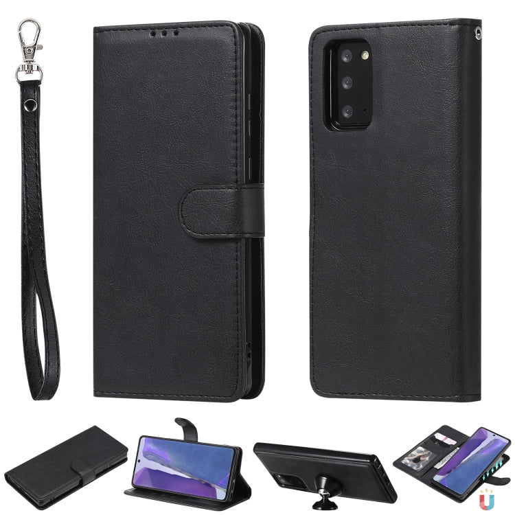 Custodia in pelle PU staccabile 2 in 1 tinta unita con slot per schede e supporto magnetico e cornice per foto, portafoglio e cinturino, For Samsung Galaxy M11 / A11, For Samsung Galaxy Note 20, For Samsung Galaxy Note 20 Ultra