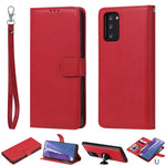 Custodia in pelle PU staccabile 2 in 1 tinta unita con slot per schede e supporto magnetico e cornice per foto, portafoglio e cinturino, For Samsung Galaxy M11 / A11, For Samsung Galaxy Note 20, For Samsung Galaxy Note 20 Ultra