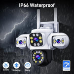 Telecamera WiFi wireless impermeabile IP66 360° 2MP