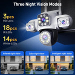 Telecamera WiFi wireless impermeabile IP66 360° 2MP