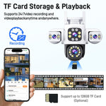 Telecamera WiFi wireless impermeabile IP66 360° 2MP